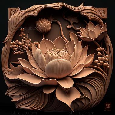 3D model lotus (STL)